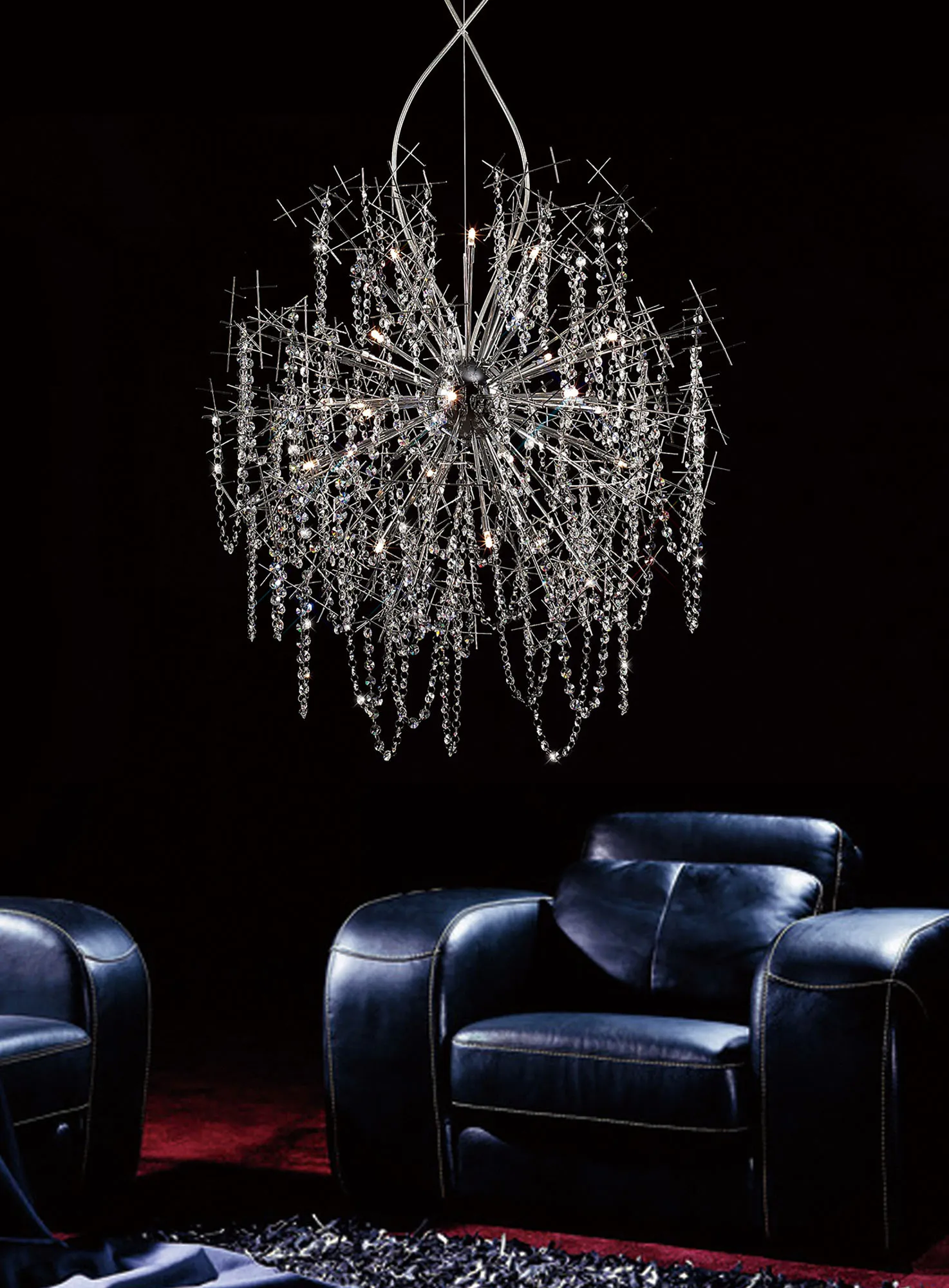 Lexi Crystal Ceiling Lights Diyas Flush Crystal Fittings